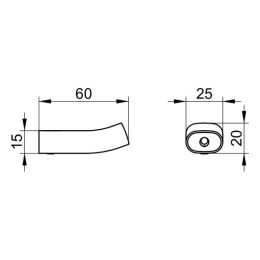 Крючок для полотенца Keuco Edition 400 11514130000