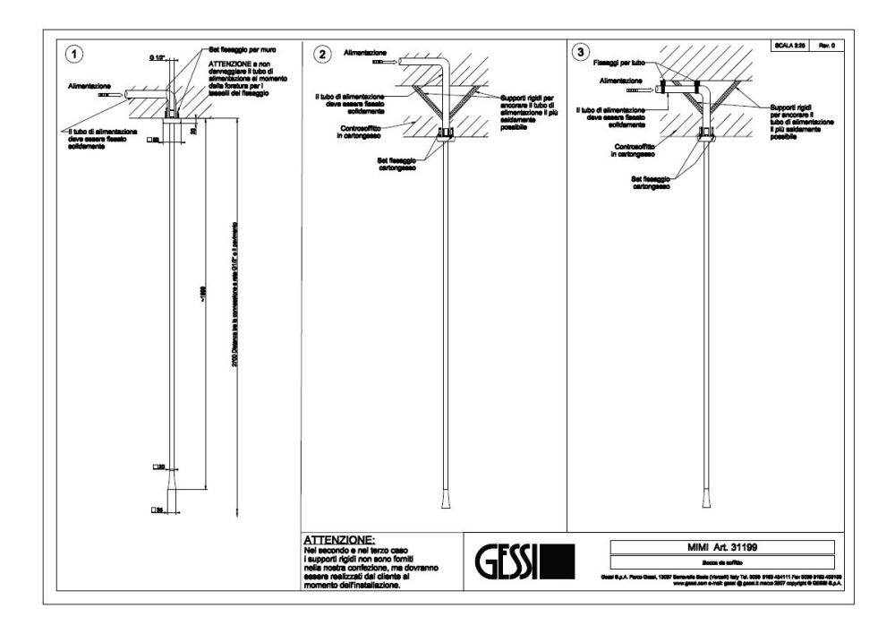 Фото Излив потолочный Gessi Mimi (31199#031) хром
