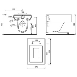 Creavit Slim SM320 Чаша унитаза
