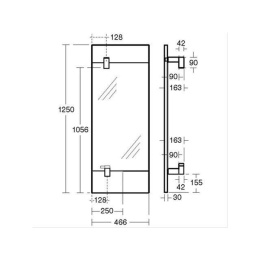 Зеркало с подсветкой и смесителем N1068AA Ideal Standard Tonic Guest