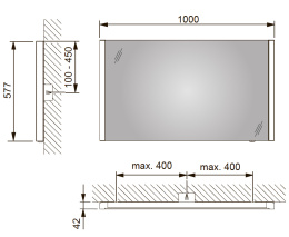 Фото Зеркало Keuco Royal Reflex 14296003000, белый