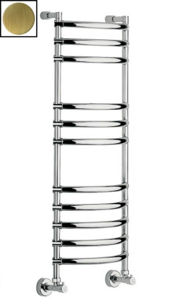 Фото Полотенцесушитель водяной Margaroli Luna 434-11 4343711OBN, высота 107.6 см, ширина 43.5 см, старая 