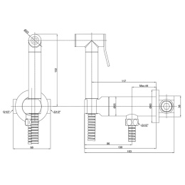 Гигиенический душ ALMAes Agata AL-877-08 прогрессивный смеситель, Золото