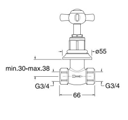 Фото Cristina Londra LD62151 Запорный вентиль