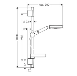 Душевой гарнитур Hansgrohe Raindance (27884000) хром