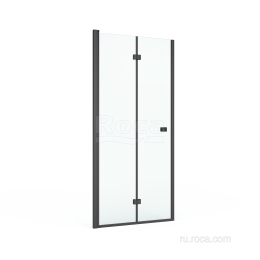 Душевое ограждение Roca Roca Capital Дверь складная 900X1950, прозрачное стекло, черный M4509016M