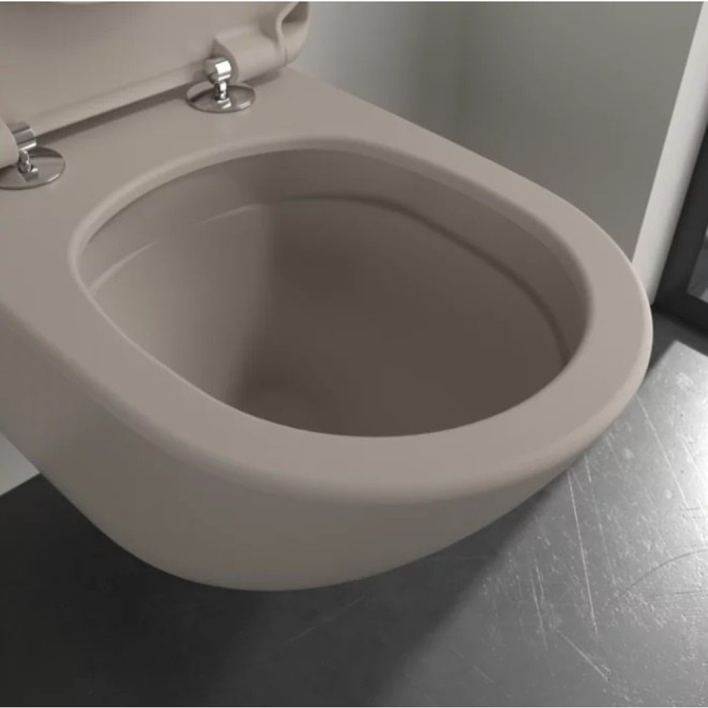 Подвесной безободковый унитаз Villeroy&Boch Antao (4674T0AM) Миндаль