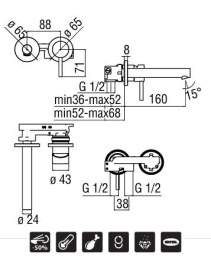 Фото NOBILI Live LV00499CR Смеситель для раковины (хром)