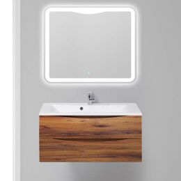 Тумба под раковину BelBagno Marino MARINO-1000-2C-SO-RC-P, 100 х 44,5 х 55 см, Rovere Ciliegio