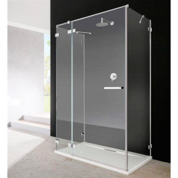Дверь для душевого уголка Radaway Euphoria KDJ 100x200 профиль хром, стекло прозрачное, петли слева 