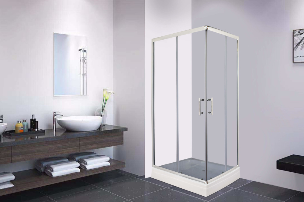 Уголок душевой Parly Quadro QZ81S с поддоном