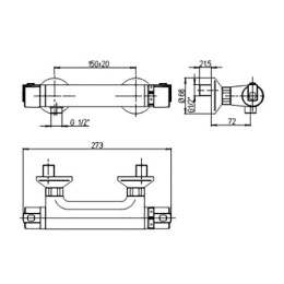 Фото Смеситель для душа Paini Arena 92CR511TH хром