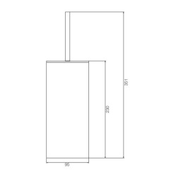FIMA Carlo Frattini Quadra F6026/2CR Ерш для унитаза напольный