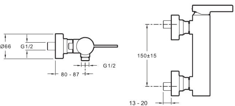 Фото Смеситель Jacob Delafon Stillnes E12779-4-CP для душа