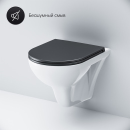 Унитаз подвесной Am.Pm Gem (C901700SCmb) белый, черный