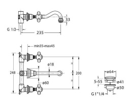 Cristina Parigi PG23151 Смеситель для раковины