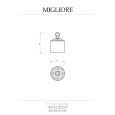 Migliore Cristalia 16792 Баночка высокая H9 см. с крышкой, стекло хром SWAROVSKI