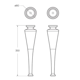Зеркало CEZARES TIFFANY 45084 Grigio nuvola