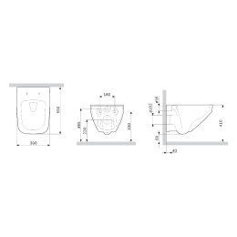 Унитаз подвесной Am.Pm Inspire V2.0 (C50A1700MBSC) черный