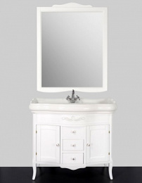 Фото Зеркало Tiffany 364 bi puro, 92*116 см, цвет белый матовый Bianco pur