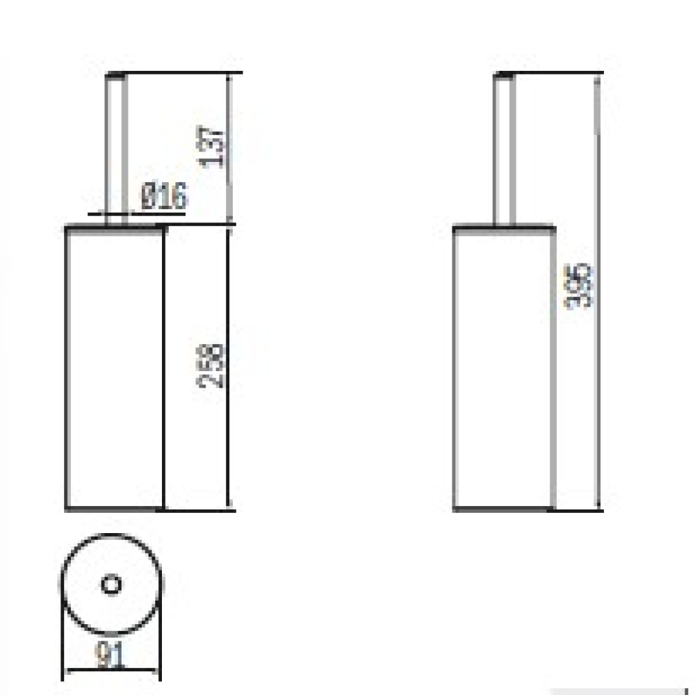 Ершик для унитаза Inda My Art AV014BCR04Y