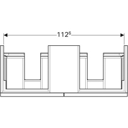 Geberit iCon 841322000 Тумба для раковины, с ящиками выдвижными