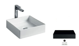 Раковина накладная 38 см ArtCeram Scalino (SCL001 17 00) черный матовый
