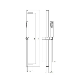 Душевой гарнитур Gattoni PD (1035/PDC0cr) хром