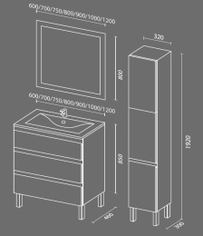 Тумба под раковину SANVIT Авеню-3