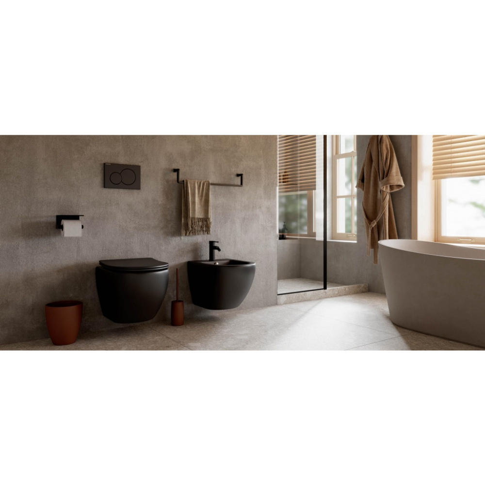 Подвесной унитаз Ceramica Nova HIGHLIGHT CN1804 с сиденьем