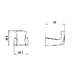 Фото Крючок для халата Paini Lady 89CR011 хром