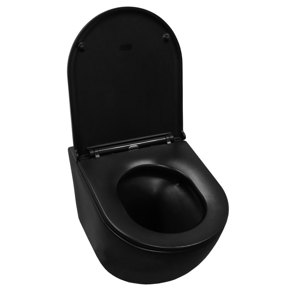 Унитаз подвесной Azario Grado (AZ-0046-UQ1-MB) Черный матовый