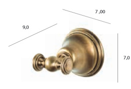 Крючок Tiffany World Harmony TWHA016bi/oro, белый/золото