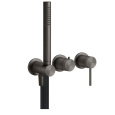 Смеситель для душа Gessi 316 Bath-Shower 54039#707, Black Metal Brushed PVD