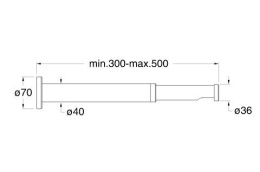 Cristina Sandwich Colours PD98051 Кронштейн для верхнего душа