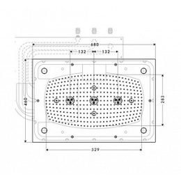Верхний душ 28418000 Hansgrohe Raindance Rainmaker AIR с подсветкой