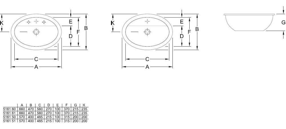 Фото Раковина для установки под столешницу 516160R2 VILLEROY&BOCH Loop Friends