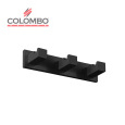 Colombo Design Look LC37.NM - Крючок для халатов, тройной (черный - матовый)