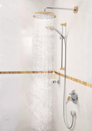 Смеситель для ванны 31345090 Hansgrohe Metropol Classic (хром, золото)