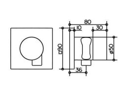 Фото Переключатель Keuco Ixmo 59548010202, хром