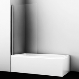 Фото Стеклянная шторка WasserKraft Berkel 48P01-80 для душа, распашная, одностворчатая