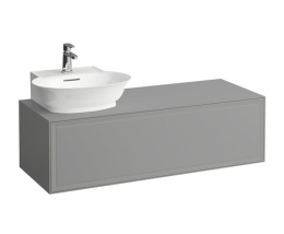 Фото Тумба под раковину Laufen New Classic 117.5 х 45.5 х 34.5 см, 4.0608.5.085.627.1, подвесная, серый, 