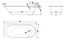 Ванна BETTE Comodo 1620-000 PLUS 170x75 см, сталь