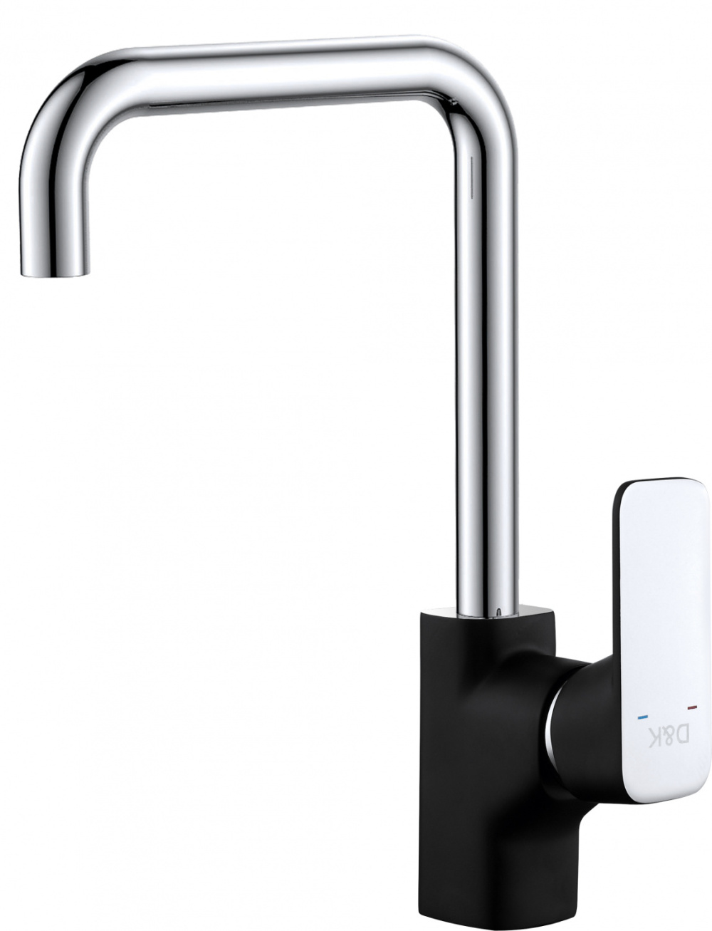 Фото Смеситель для кухни D&K Berlin.Technische DA1432495 высокий черный-хром