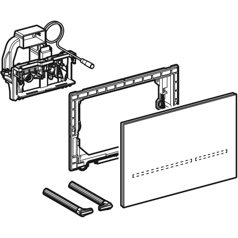 Кнопка смыва Geberit Sigma 80 (116.092.SG.1) черный