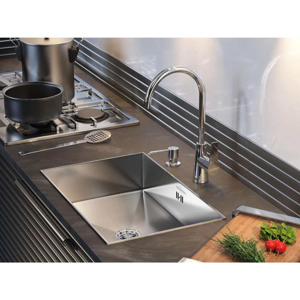 Смеситель для кухни Paulmark Holstein (Ho212065-CR) хром
