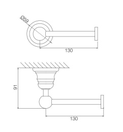 Держатель туалетной бумаги Fima Carlo Frattini Victory (F6065/1BR) бронза