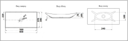Умывальник CeramaLux 78123A