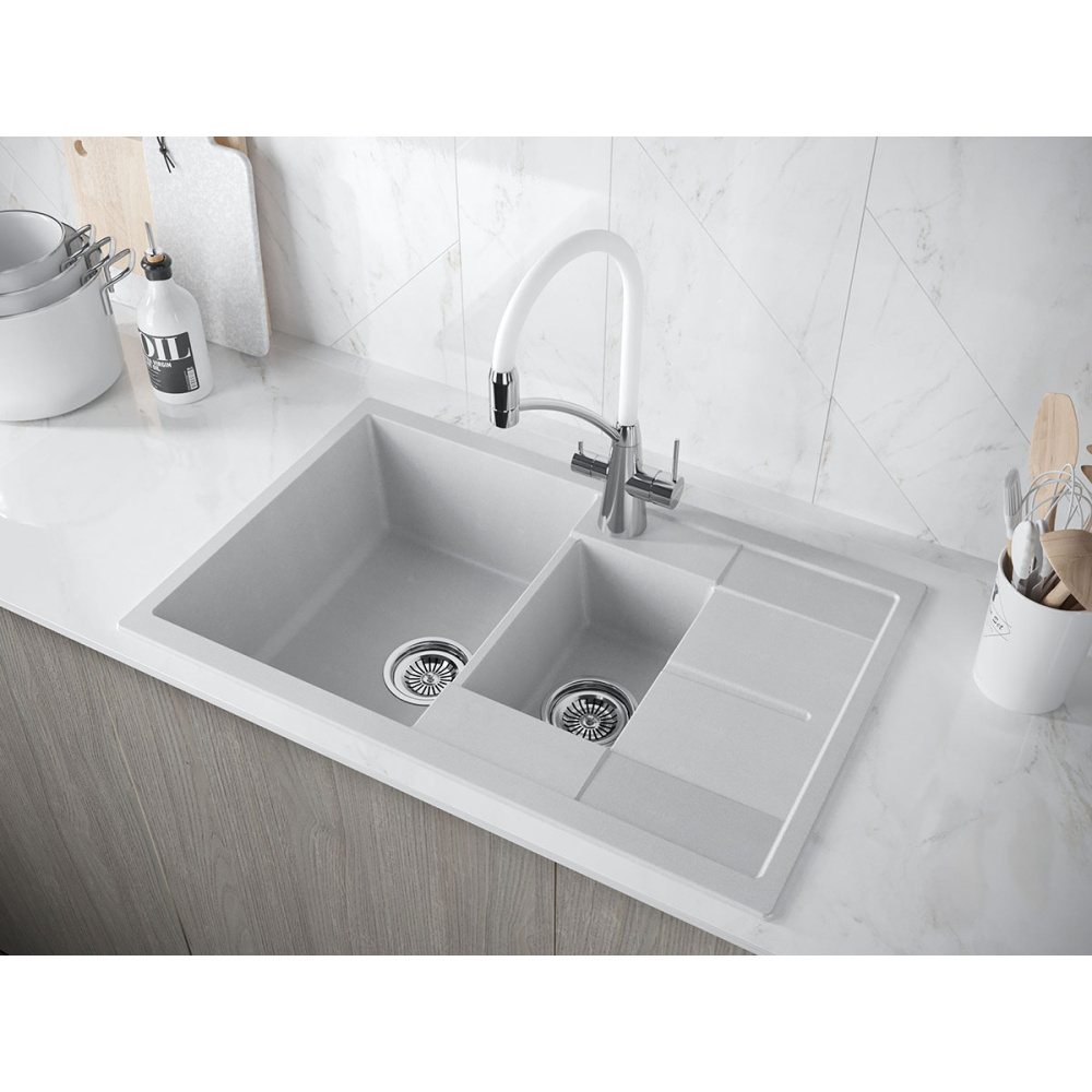 Мойка для кухни Paulmark Flugen (PM237850-GR) серый