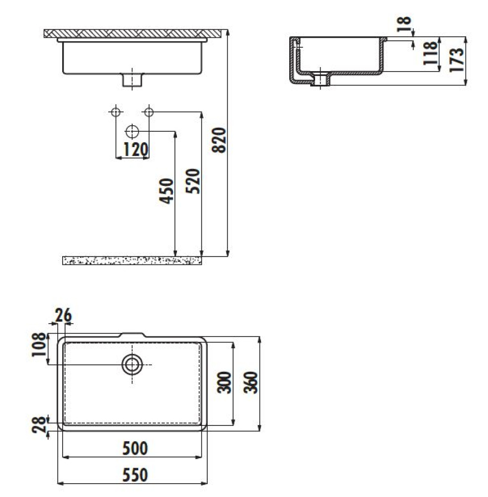 Фото CREAVIT Раковина TP730 мебельная (30*50) TP730-00CB00E-0000 (TP730.00000)